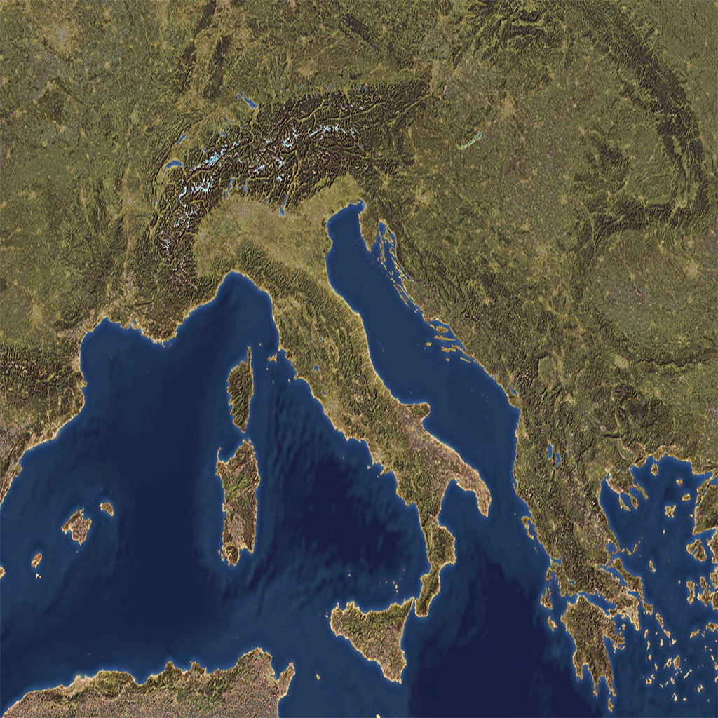 Original map of Italy